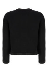 Cardigan in misto lana stretch nera -  | Wise