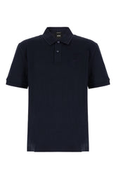 Polo in piquet blu notte -  | Wise