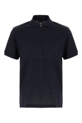Polo in misto cotone blu notte -  | Wise