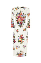 Abito in viscosa stretch stampato -  | Wise