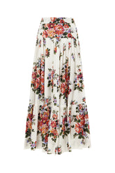 Gonna midi in cotone stampato -  | Wise