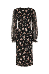 Abito in seta stretch stampata -  | Wise