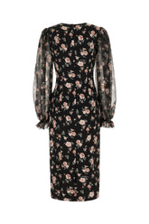 Abito in seta stretch stampata -  | Wise