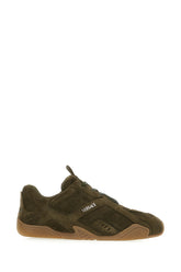 Sneakers in pelle scamosciata verde scuro -  | Wise