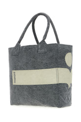 Melange grey cotton small Yenky shopping bag -  | Wise