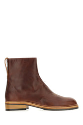 Stivaletti in pelle cognac -  | Wise