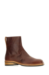 Stivaletti in pelle cognac -  | Wise