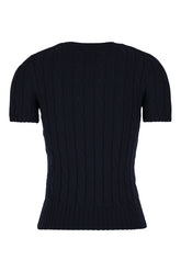 Maglione in cotone blu notte -  | Wise