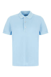 Polo in piquet azzurro -  | Wise