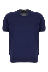 T-shirt in cotone blu -  | Wise