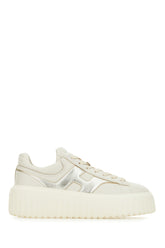 Cream nappa leather H-Stripes sneakers -  | Wise