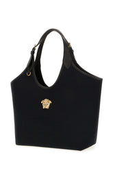 Borsa shopping La Medusa in tela nera -  | Wise