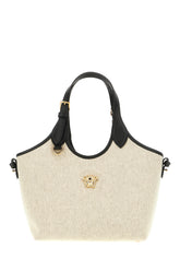 Sand canvas mini La Medusa handbag -  | Wise