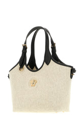 Sand canvas mini La Medusa handbag -  | Wise