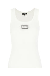 White stretch cotton top -  | Wise