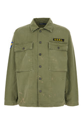 Camicia in cotone verde militare -  | Wise