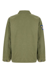 Camicia in cotone verde militare -  | Wise