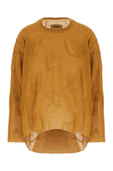 Maglione in misto cotone ocra -  | Wise
