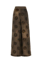 Pantalone stampato in viscosa e cupro -  | Wise