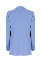 Giacca in lana azzurro ceruleo -  | Wise