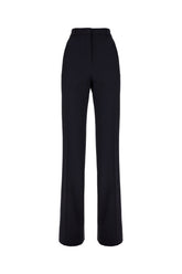 Pantalone in lana blu notte -  | Wise