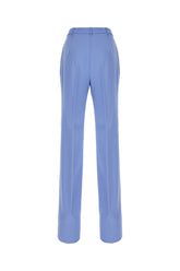 Pantalone in lana azzurro ceruleo -  | Wise