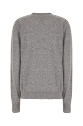 Maglione in cashmere grigio melangè -  | Wise