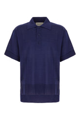 Polo in misto lana blu navy -  | Wise