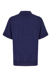 Polo in misto lana blu navy -  | Wise