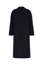 Cappotto in misto lana blu notte -  | Wise