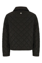 Giubbino imbottito in poliestere nero -  | Wise