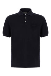 Polo in piquet blu navy -  | Wise