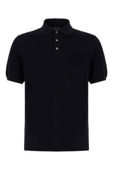 Polo in piquet blu notte -  | Wise
