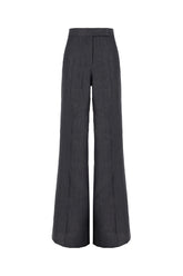 Pantalone in lino blu denim -  | Wise