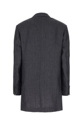 Giacca in lino antracite -  | Wise