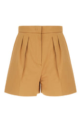 Shorts in cotone stretch caramello -  | Wise
