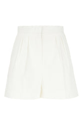 Bermuda in cotone stretch bianco -  | Wise