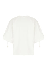 White stretch nylon blend blouse -  | Wise