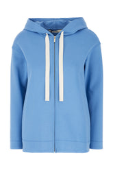 Felpa in misto cotone stretch azzurro -  | Wise