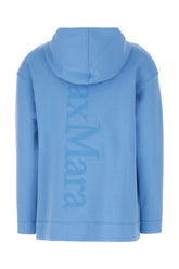 Felpa in misto cotone stretch azzurro -  | Wise