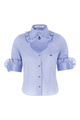 Blusa in cotone azzurro -  | Wise