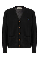 Cardigan in cotone nero -  | Wise