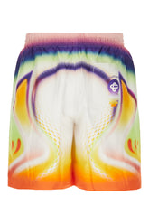 Multicolor silk bermuda shorts -  | Wise