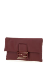 Busta Mamma Baguette in pelle prugna -  | Wise