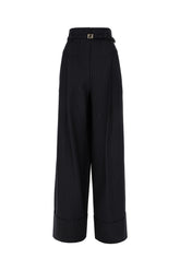 Pantalone in misto lana ricamata -  | Wise