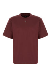 T-shirt oversize in cotone bordeaux -  | Wise