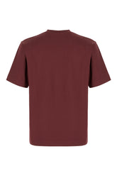 T-shirt oversize in cotone bordeaux -  | Wise