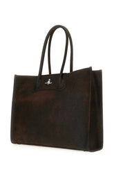 Borsa shopping in pelle testa di moro -  | Wise