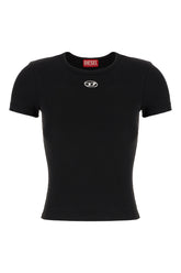 T-shirt T-Elle in cotone stretch nero -  | Wise