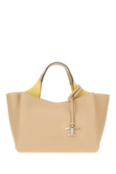 Cappuccino leather mini handbag -  | Wise